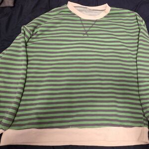 Striped Green and Purple Men's Sweater
